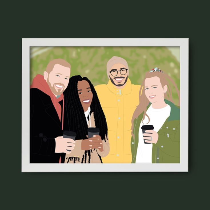 Personalised "Photo-to-Painting" Hand Illustrated Framed Prints for Him product image