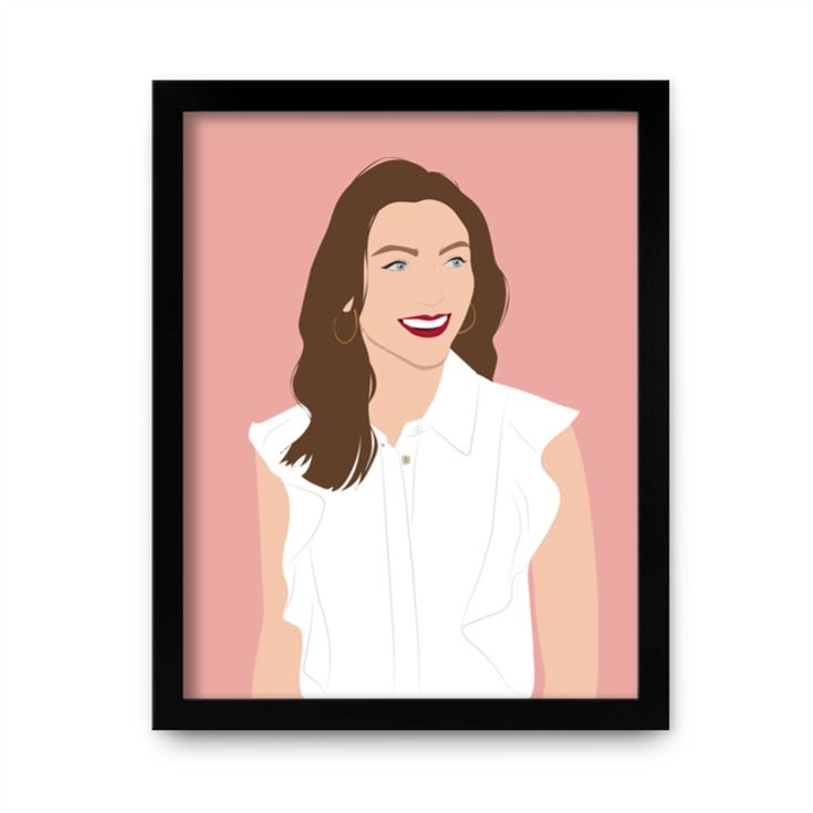 Personalised "Photo-to-Painting" Hand Illustrated Framed Prints for Her product image