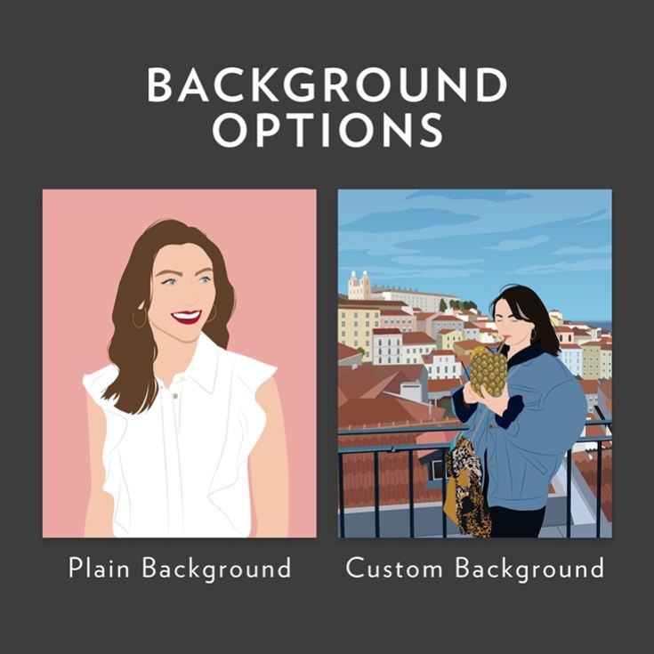 Personalised "Photo-to-Painting" Hand Illustrated Framed Prints for Her product image