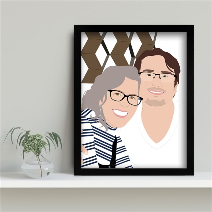Personalised Parents "Photo-to-Painting" Hand Illustrated Framed Prints product image