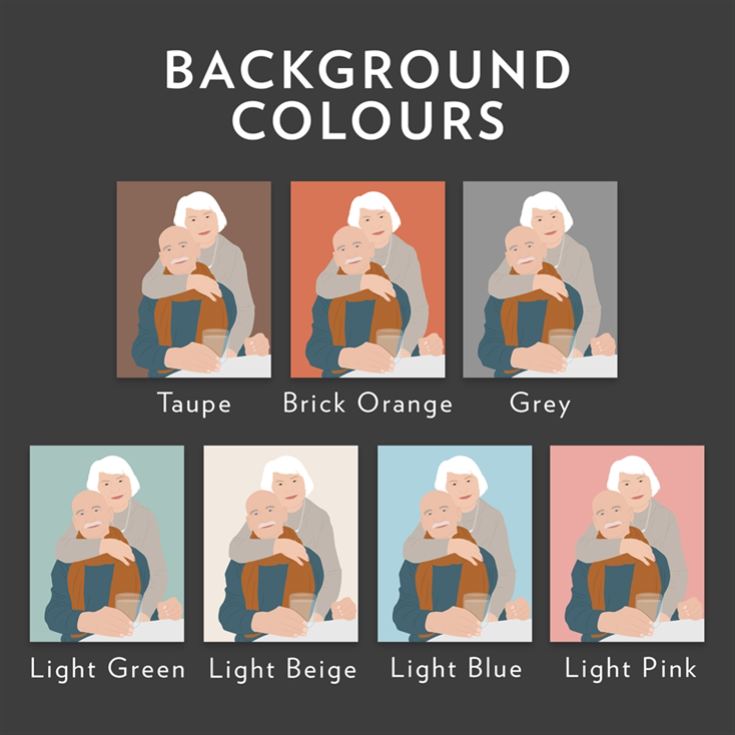 Personalised Grandparents "Photo-to-Painting" Hand Illustrated Framed Prints product image