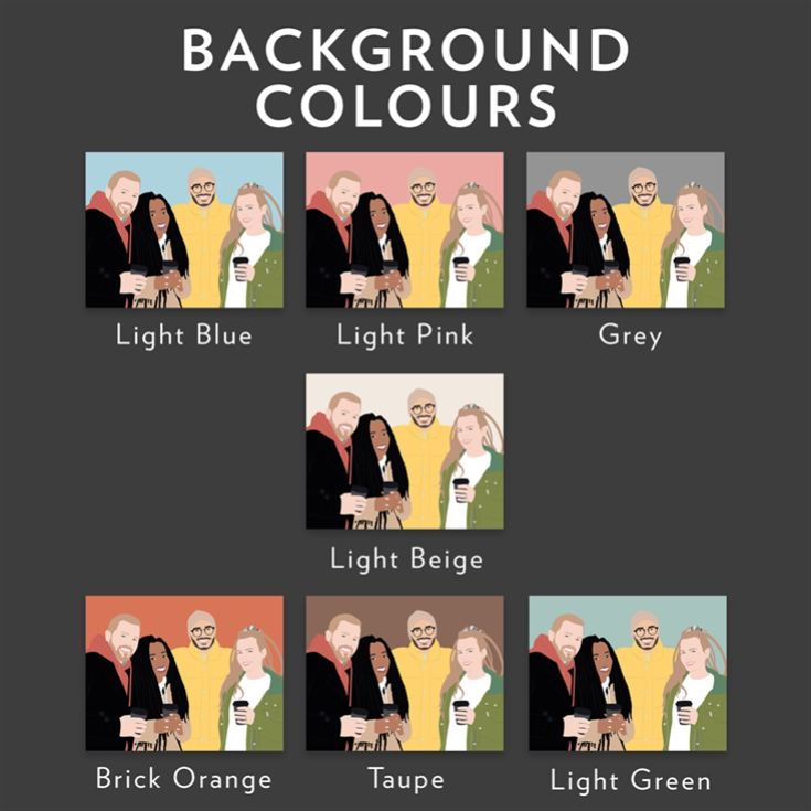 Personalised Friendship "Photo-to-Painting" Hand Illustrated Framed Prints product image