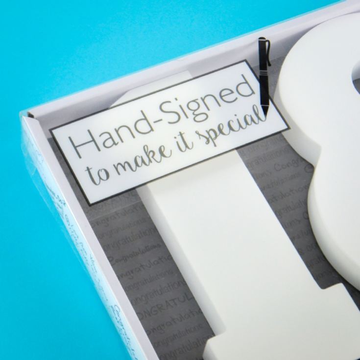 18th Birthday Signature Numbers product image