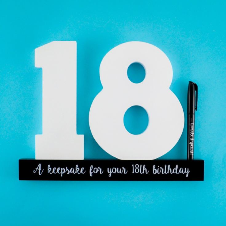 18th Birthday Signature Numbers product image