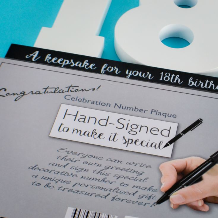 18th Birthday Signature Numbers product image