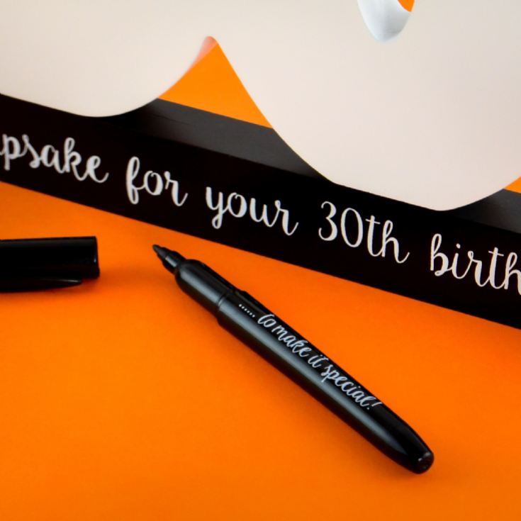 30th Birthday Signature Numbers and Pen product image
