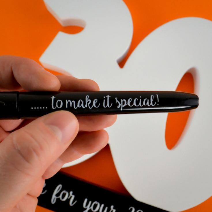30th Birthday Signature Numbers and Pen product image