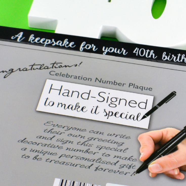 40th Birthday Wooden Numbers product image