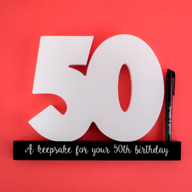 50th Birthday Signature Numbers product image