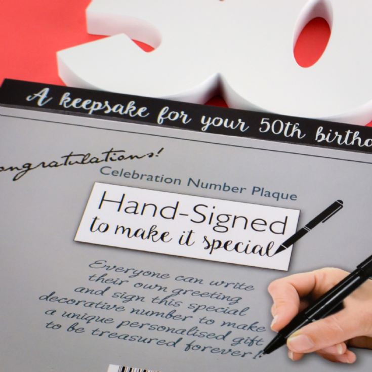 50th Birthday Signature Numbers product image