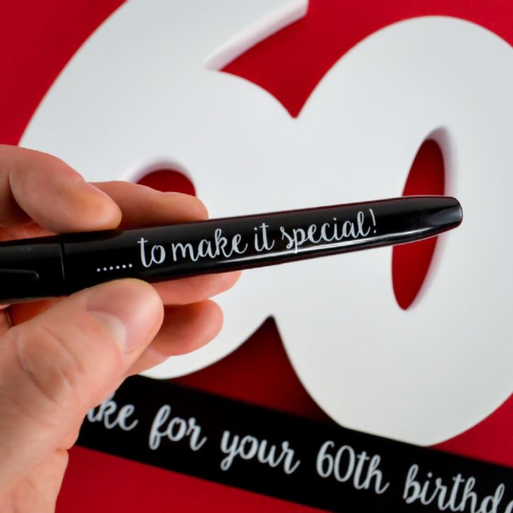 60th Birthday Signature Number product image