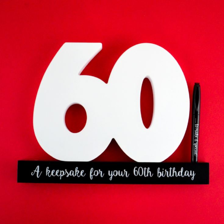 60th Birthday Signature Number product image