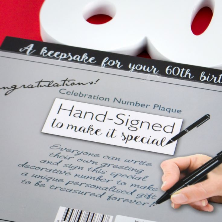 60th Birthday Signature Number product image