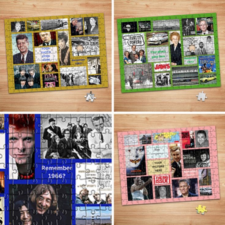 The Year You Were Born Personalised Photo Upload Jigsaw Puzzles product image