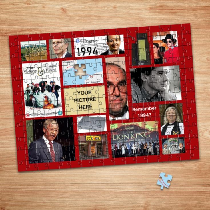 The Year You Were Born Personalised Photo Upload Jigsaw Puzzles product image