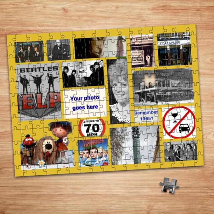 The Year You Were Born Personalised Photo Upload Jigsaw Puzzles product image