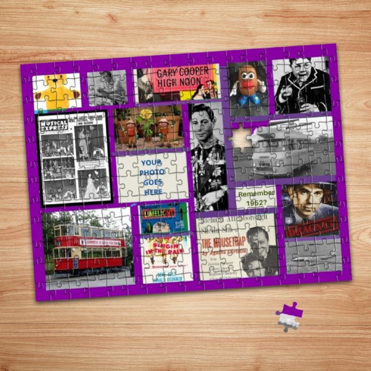 The Year You Were Born Personalised Photo Upload Jigsaw Puzzles product image