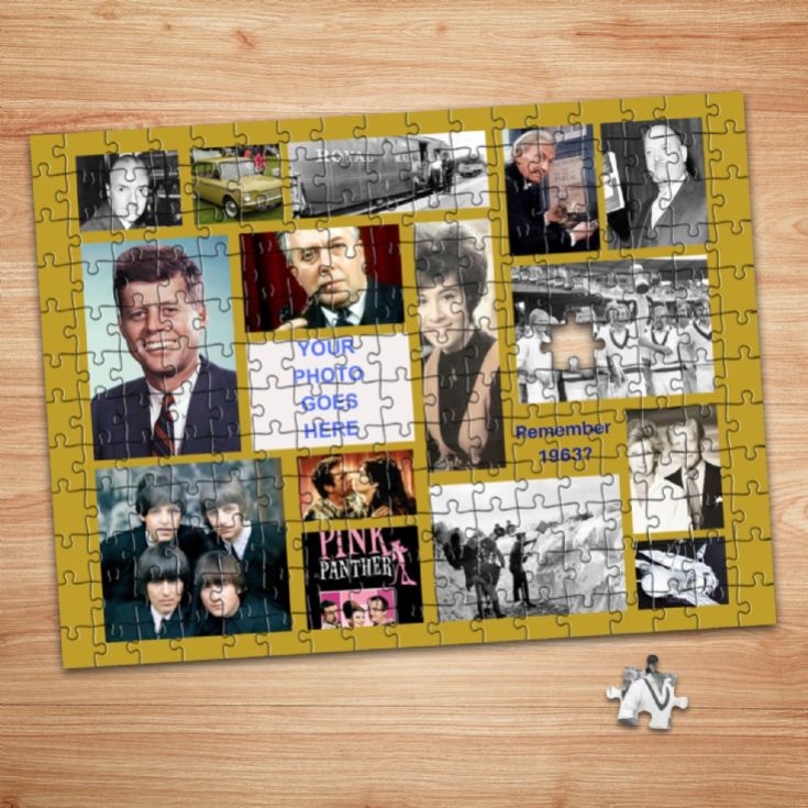 The Year You Were Born Personalised Photo Upload Jigsaw Puzzles product image