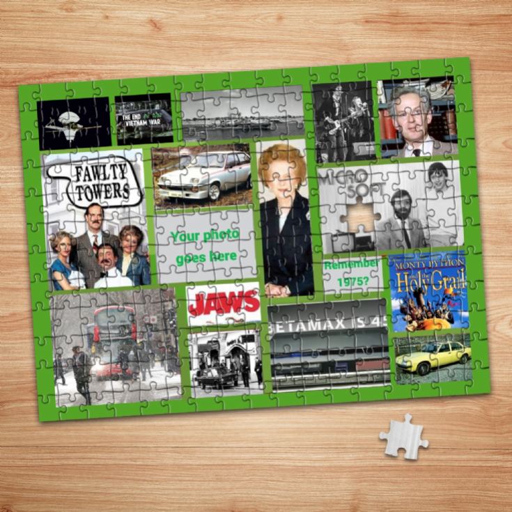 The Year You Were Born Personalised Photo Upload Jigsaw Puzzles product image