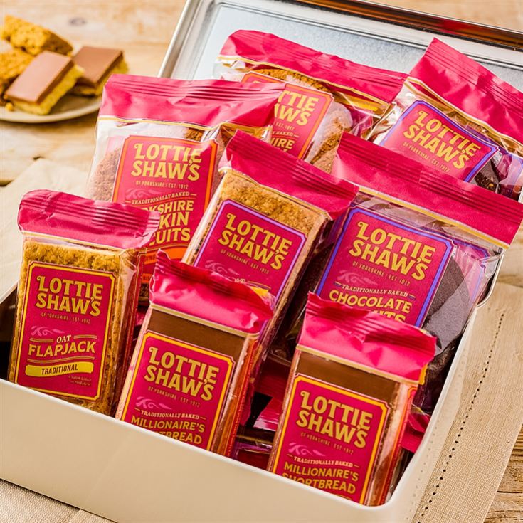 Lottie Shaw's Gardener's Tin of Baked Treats featuring Eleanor Tomlinson's illustration product image