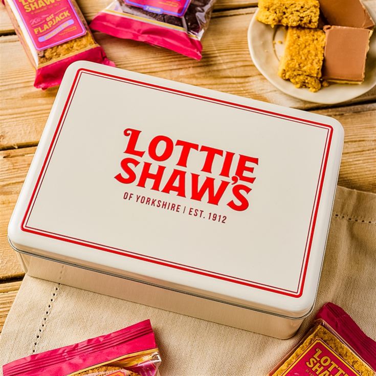 Lottie Shaw's Gardener's Tin of Baked Treats featuring Eleanor Tomlinson's illustration product image