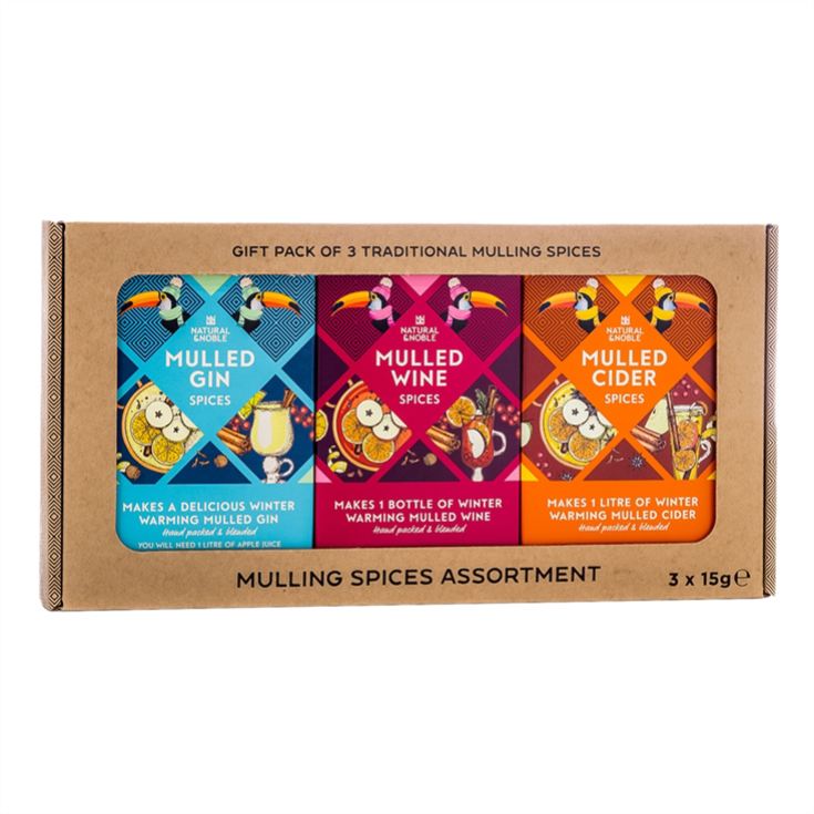Mulling Spices Assortment Gift Pack for Wine, Cider & Gin. product image