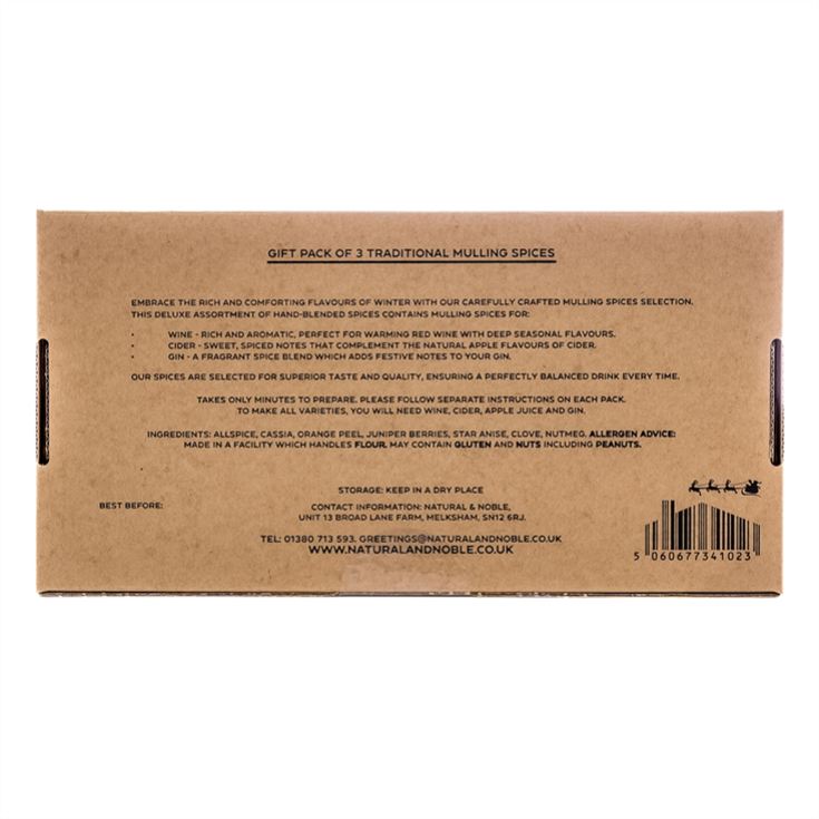Mulling Spices Assortment Gift Pack for Wine, Cider & Gin. product image