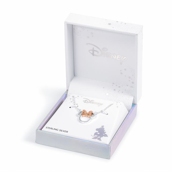 Sterling Silver Disney Minnie Mouse Silhouette Necklace product image