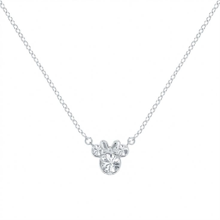 Sterling Silver Disney Minnie Mouse Birthstone Month Necklaces product image
