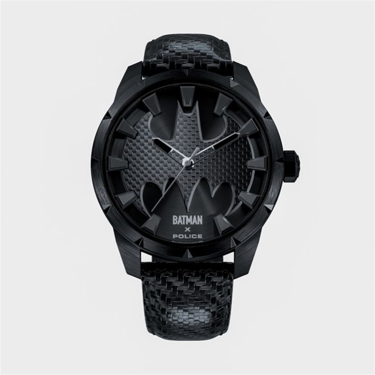 Police Gents Batman Black Carbon Fiber Strap Watch product image