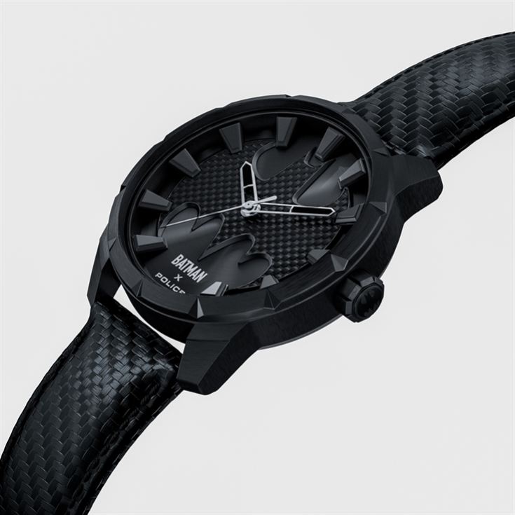 Police Gents Batman Black Carbon Fiber Strap Watch product image