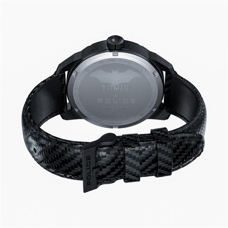 Police Gents Batman Black Carbon Fiber Strap Watch product image