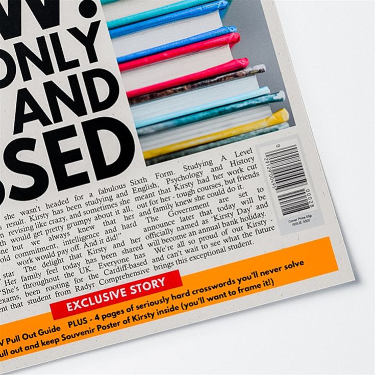 Personalised "Graduation" Newspaper Front Page product image