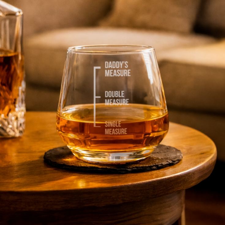'Measures' Personalised Whiskey Glass product image