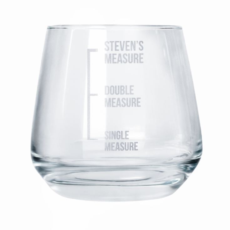 'Measures' Personalised Whiskey Glass product image