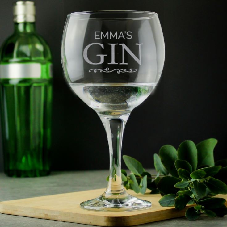 Personalised Gin Balloon Glass product image