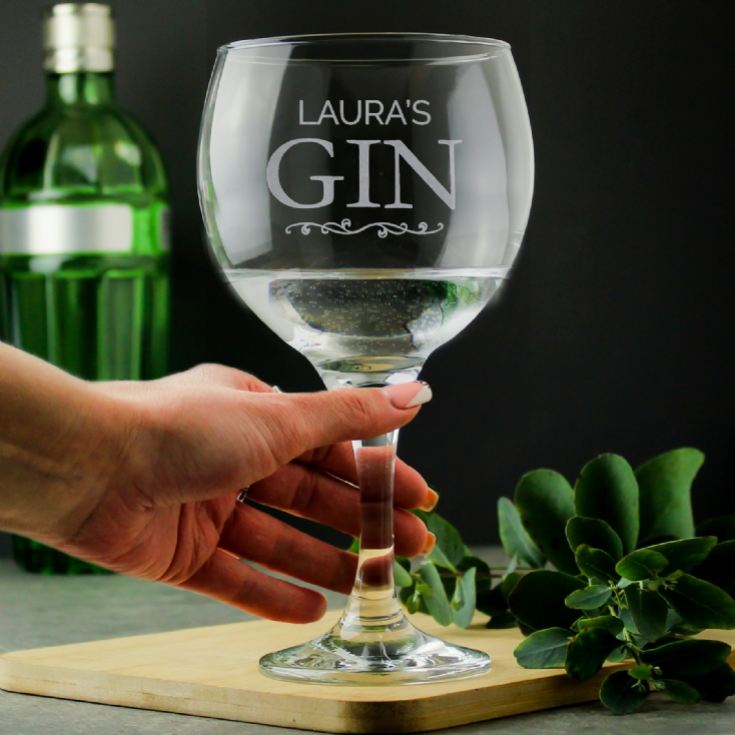 Personalised Gin Balloon Glass product image