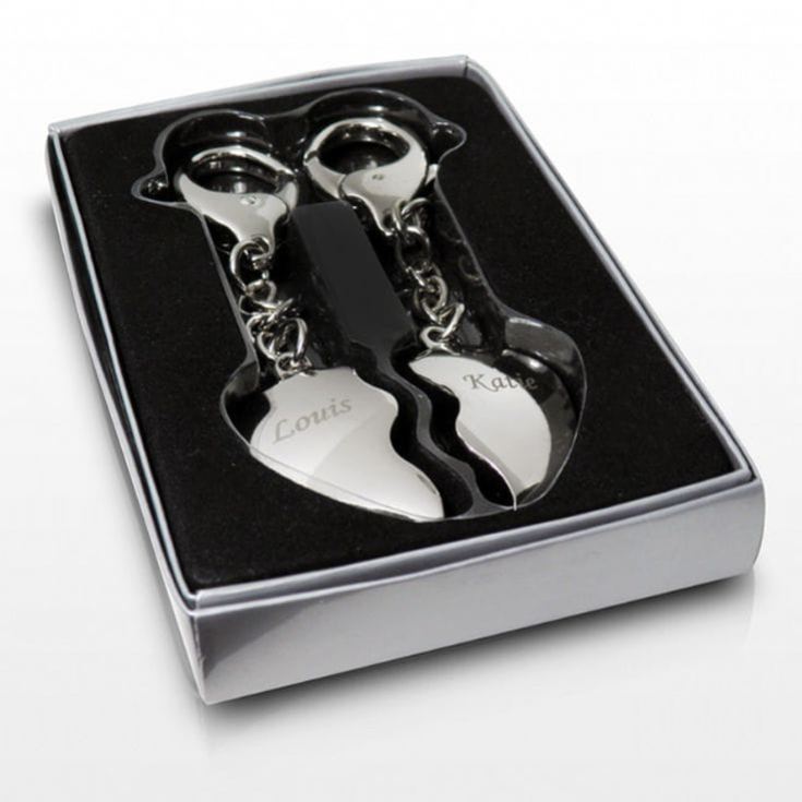 Personalised Pair of Heart Keyrings product image