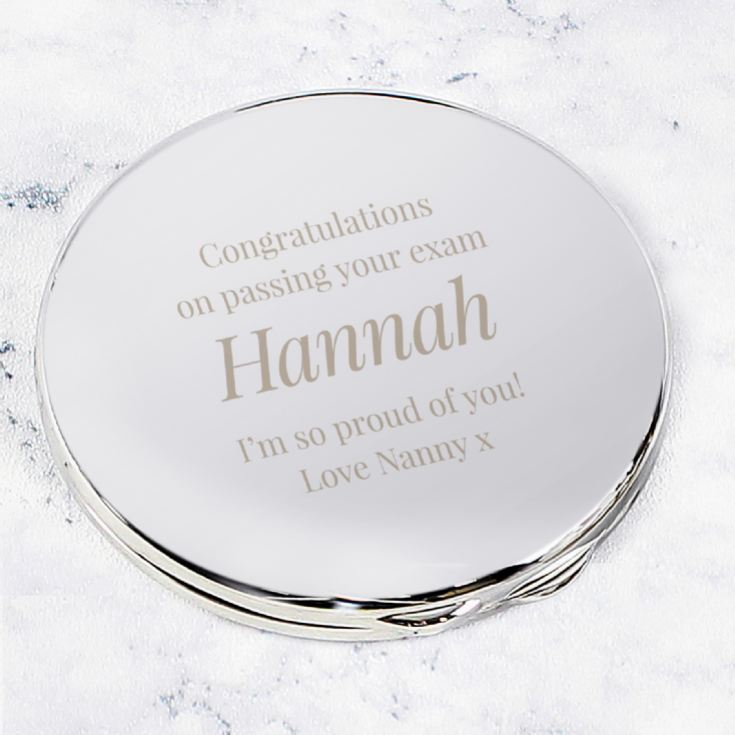 Engraved Big Role Personalised Compact Mirror product image