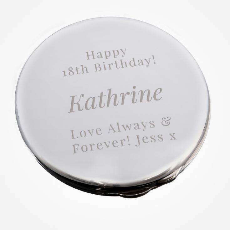 Engraved Big Role Personalised Compact Mirror product image