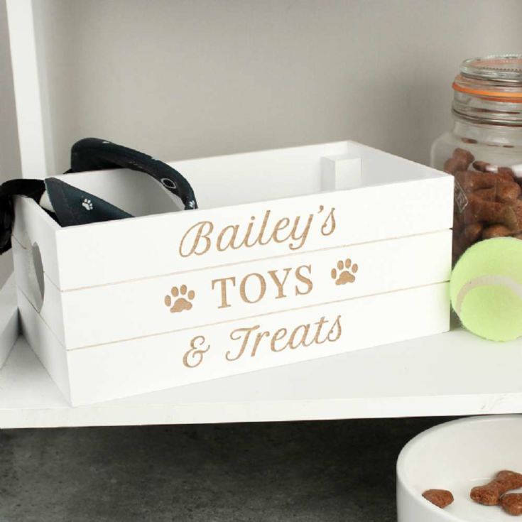 Personalised White Wooden Crates product image