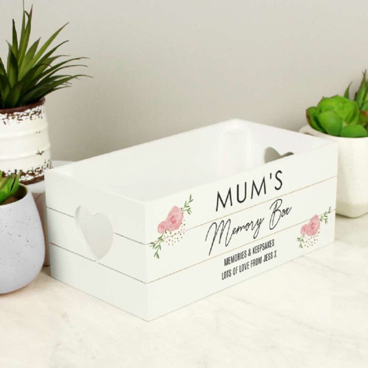 Personalised White Wooden Crates product image
