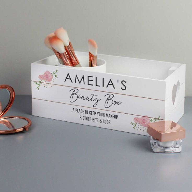 Personalised White Wooden Crates product image