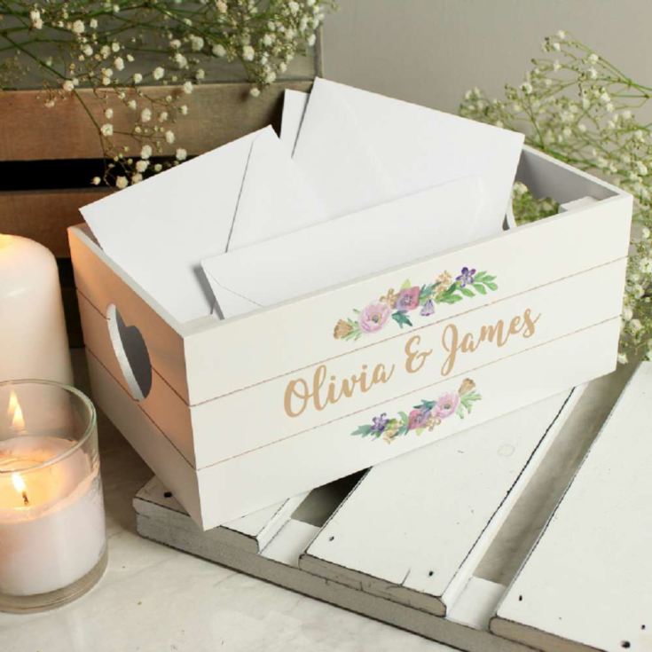 Personalised White Wooden Crates product image