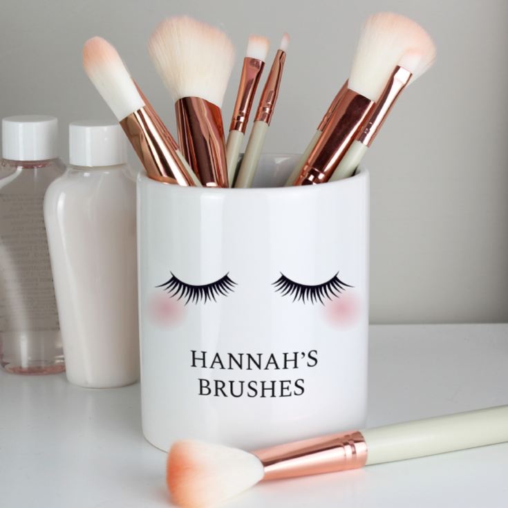 Personalised Eyelashes Ceramic Storage Pot product image