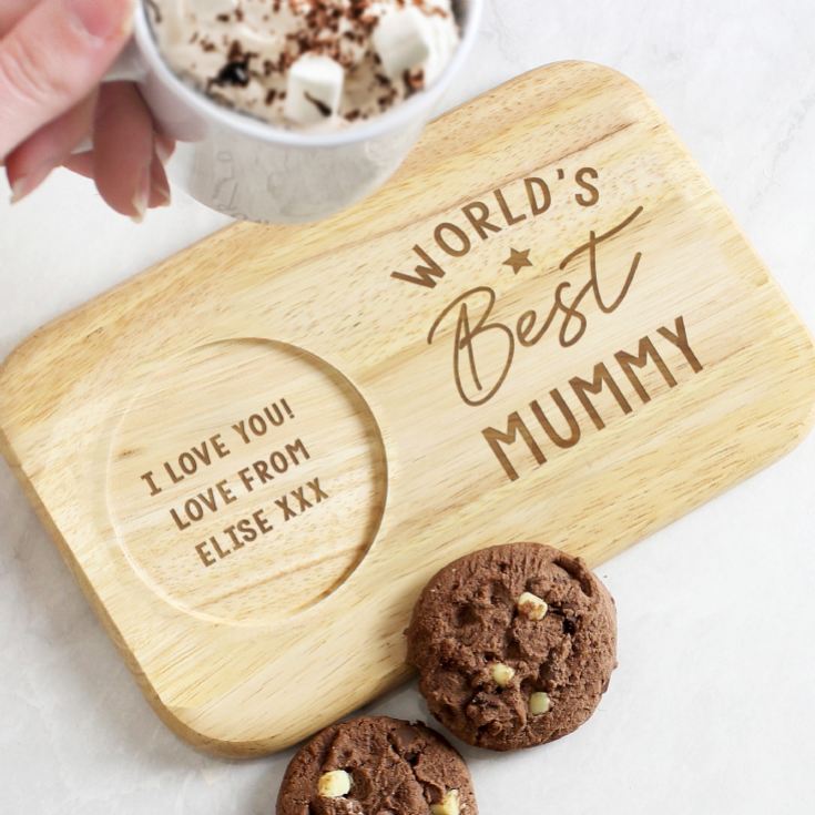 Personalised Wooden Coaster Trays product image