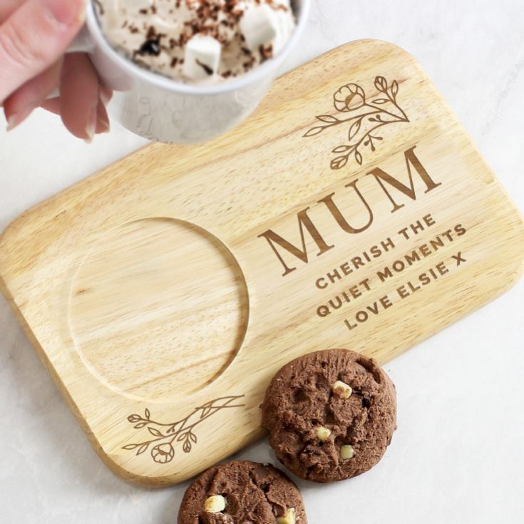 Personalised Wooden Coaster Trays product image