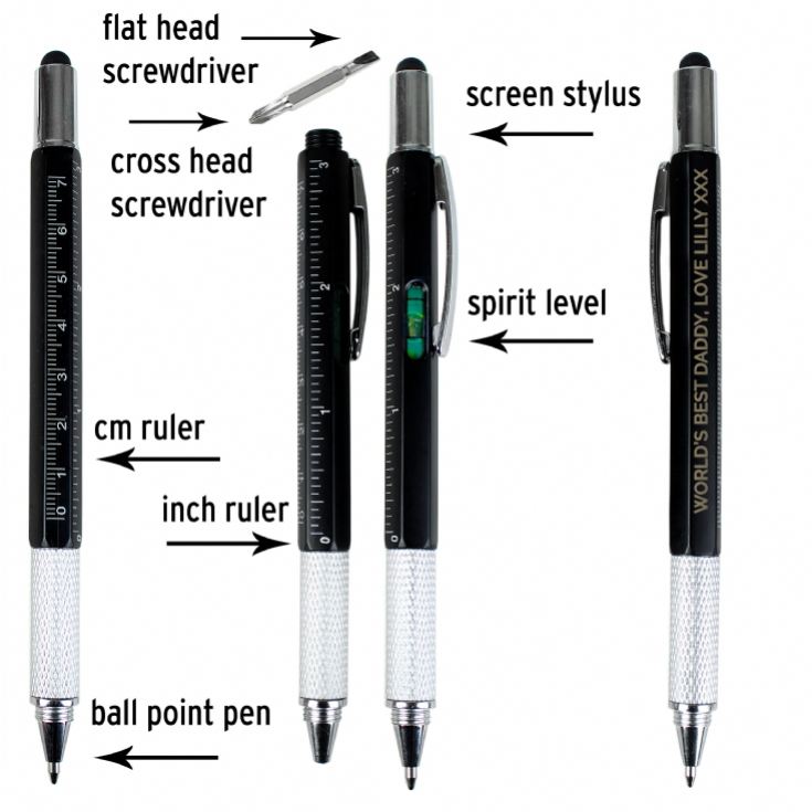 Personalised 7-in-1 Multi Tool Pen product image
