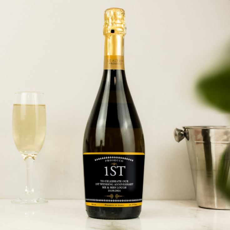 Personalised 1st Anniversary Bottle of Prosecco product image
