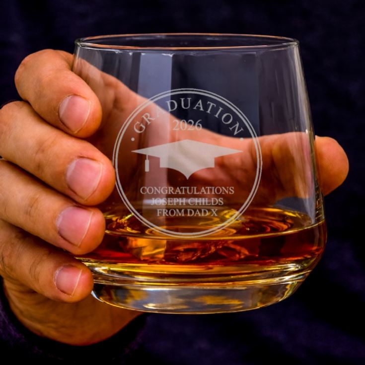 Personalised Graduation Whisky Tumbler product image